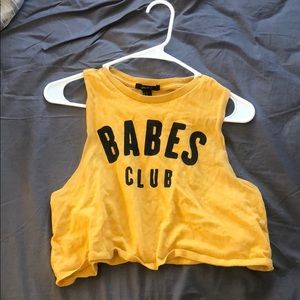 Mustard “Babes Club” crop